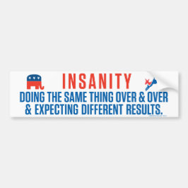 Bipartisan Insanity Bumpersticker