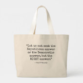 Bipartisan Politiek Grote Tote Bag (Achterkant)