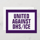 Bipartisan United Against DHS/ICE/CBP Briefkaart (Voorkant / Achterkant)