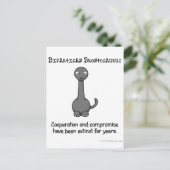 Bipartizanschap is uitgestorven zoals de dinosauru briefkaart (Staand voorkant)