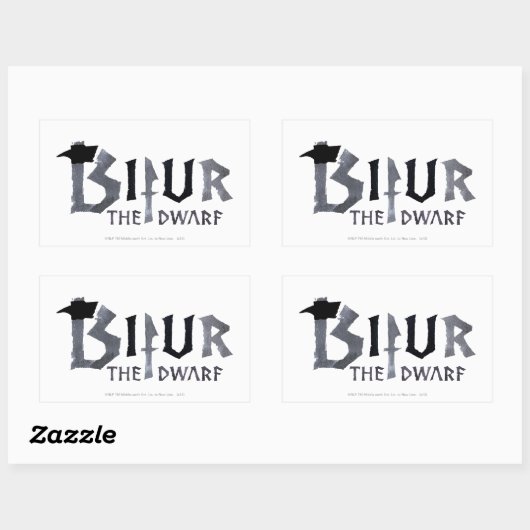 Bipelnaam Rechthoekige Sticker (Vel)