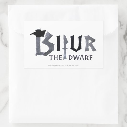 Bipelnaam Rechthoekige Sticker (Tas)