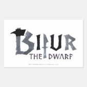 Bipelnaam Rechthoekige Sticker (Voorkant)