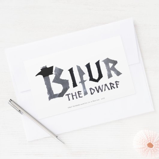 Bipelnaam Rechthoekige Sticker (Envelop)