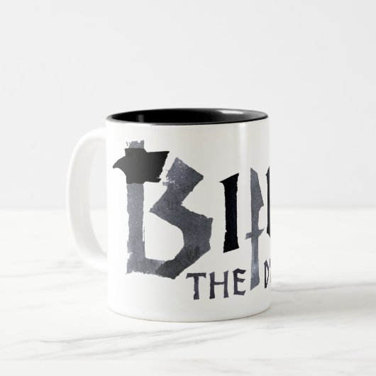 Bipelnaam Tweekleurige Koffiemok (Voorkant links)