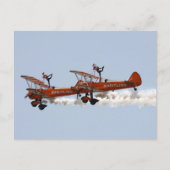 Biplane aerobatic Wing Walkers Briefkaart (Voorkant)