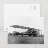 Biplane Airliner, 1919 Briefkaart (Voorkant / Achterkant)