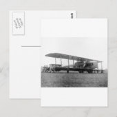 Biplane Airliner, 1919 Briefkaart (Voorkant / Achterkant)