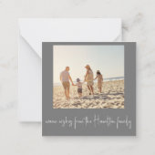 Biplane Classic kerstkaart Notitiekaartje (Achterkant)