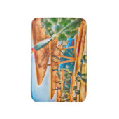 BiPlane KLAAR VOOR MIJN PORTRAIT Badmat (Voorkant Verticaal)