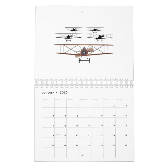 Biplane Squadron Kalender (Jan 2026)