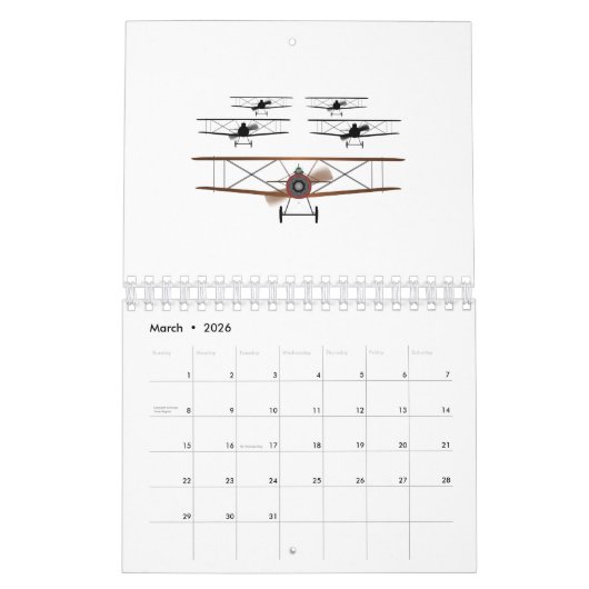 Biplane Squadron Kalender (Mar 2026)