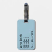 Biplanes Bagagelabel (Achterkant verticaal)