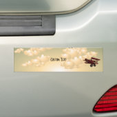 BiPlane's Sepia Bumpersticker (Op auto)