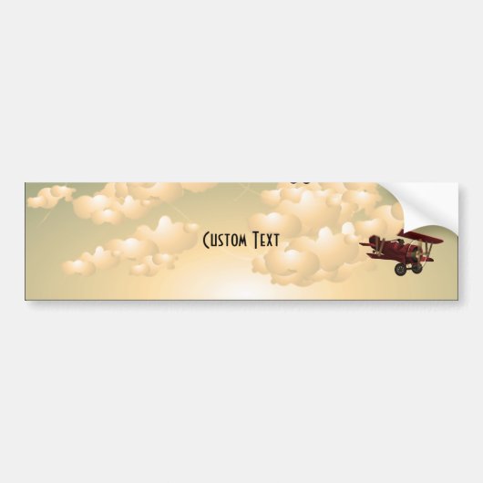 BiPlane's Sepia Bumpersticker (Voorkant)