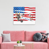 Biplanes USA Canvas Afdruk (Insitu (Woonkamer))