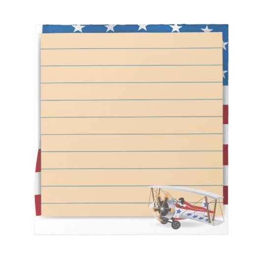 Biplanes USA Notitieblok (Voorkant)