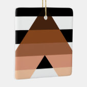 BIPOC Ally Flag Keramisch Ornament (Rechts)