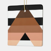 BIPOC Ally Flag Keramisch Ornament (Links)