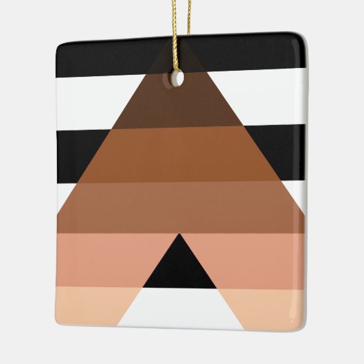 BIPOC Ally Flag Keramisch Ornament (Links)