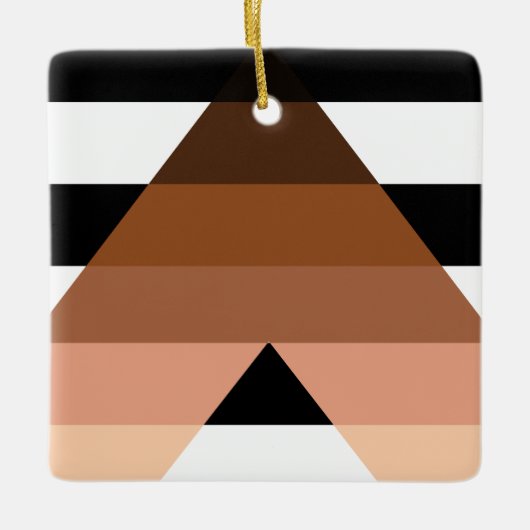 BIPOC Ally Flag Keramisch Ornament (Voorkant)