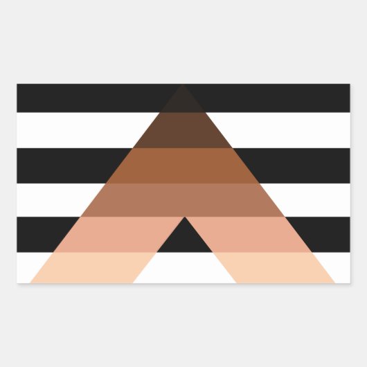 BIPOC Ally Flag Rechthoekige Sticker (Voorkant)
