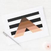 BIPOC Ally Flag Rechthoekige Sticker (Envelop)