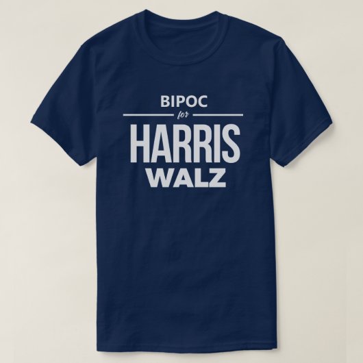 BIPOC voor Harris Walz T-shirt (Design voorkant)