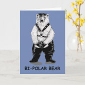 Bipolair beer kaart (Gele Bloem)