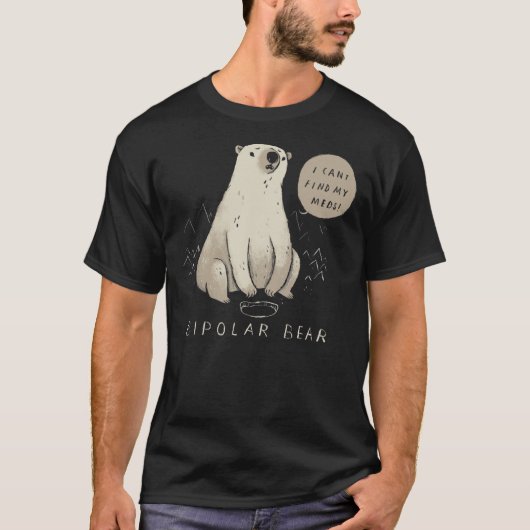 bipolair beer Klassieke T-shirt (Voorkant)