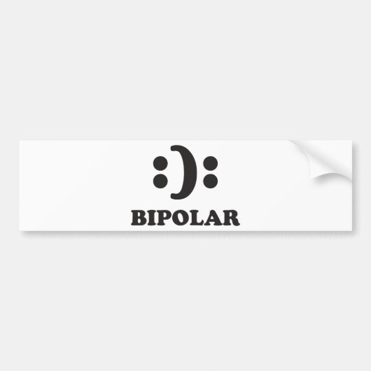 Bipolair Bumpersticker (Voorkant)