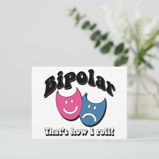 Bipolair: Dat is hoe ik moet rollen Briefkaart (Staand voorkant)