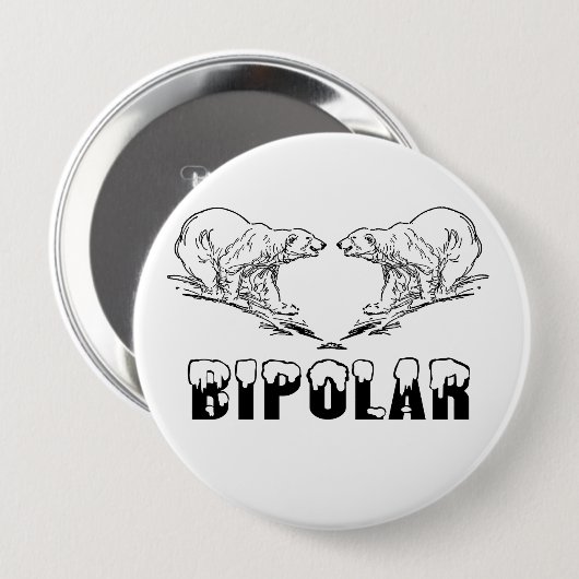 BIPOLAIR RONDE BUTTON 4,0 CM (Voorkant /achterkant)