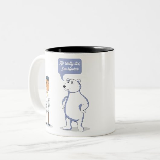 Bipolair Tweekleurige Koffiemok (Voorkant links)