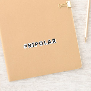 Bipolaire hashtag sticker