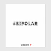 Bipolaire hashtag sticker (Vel)