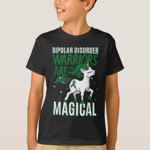 Bipolaire Krijger Magische Eenhoorn Groene Lint Me T-shirt
