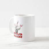 Bipolaire rollers koffiemok (Voorkant links)