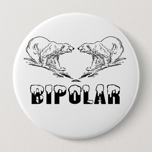 BIPOLAIRE RONDE BUTTON 4,0 CM (Voorkant)