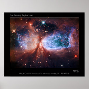 Bipolaire Star Forming Region Sharpless 2-106 Nebu Poster