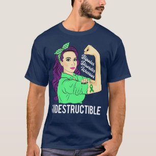 Bipolaire stoornis Aankomst of onverwoestbaar bewu T-shirt