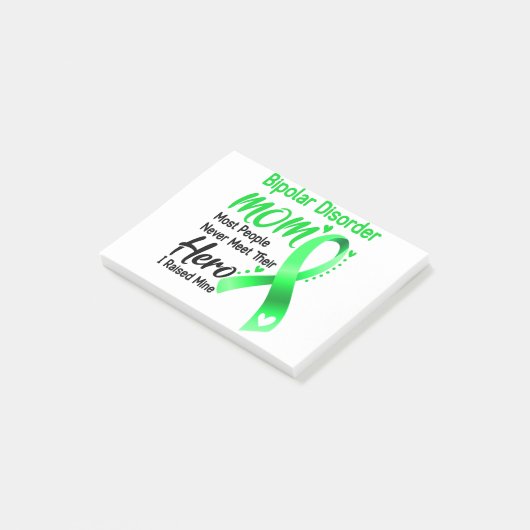 Bipolaire stoornis BewustmakingsMonth Koolschenkin Post-it® Notes (Schuin)