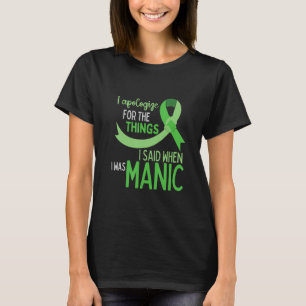 Bipolaire Stoornis Bewustzijn Geestelijke Gezondhe T-shirt