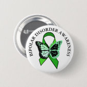 Bipolaire stoornis bewustzijnslint Button (Voorkant /achterkant)