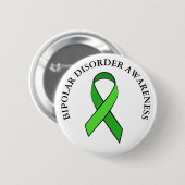 Bipolaire stoornis bewustzijnslint Button (Voorkant /achterkant)