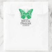 Bipolaire stoornis Butterfly Ronde Sticker (Tas)