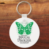 Bipolaire stoornis Butterfly Sleutelhanger (Voorkant)