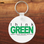 Bipolaire stoornis DINK Green Sleutelhanger (Voorkant)
