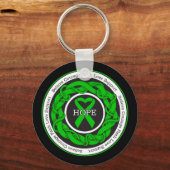 Bipolaire stoornis Hope Intertwind Ribbon Sleutelhanger (Voorkant)