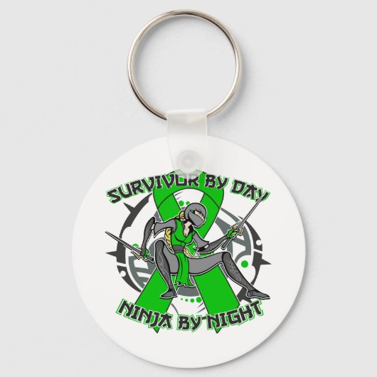 Bipolaire stoornis Overleving door dag Ninja tegen Sleutelhanger (Voorkant)